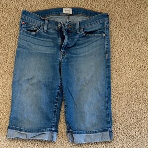 Hudson Jeans Blue Ankle Cropped Denim